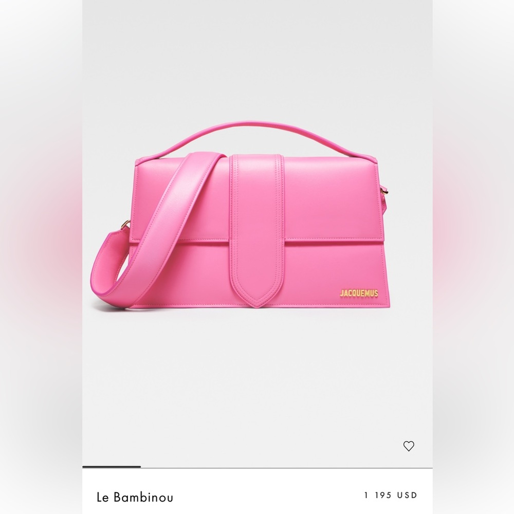 Authentic Jacquemus Le Bambinou Leather Top-Handle Bag **No original strap** - Picture 3 of 7